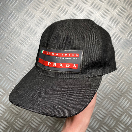 Prada Luna Rossa Denim Cap