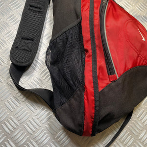 Early 2000's Nike Red Tri-Harness Sling Bag