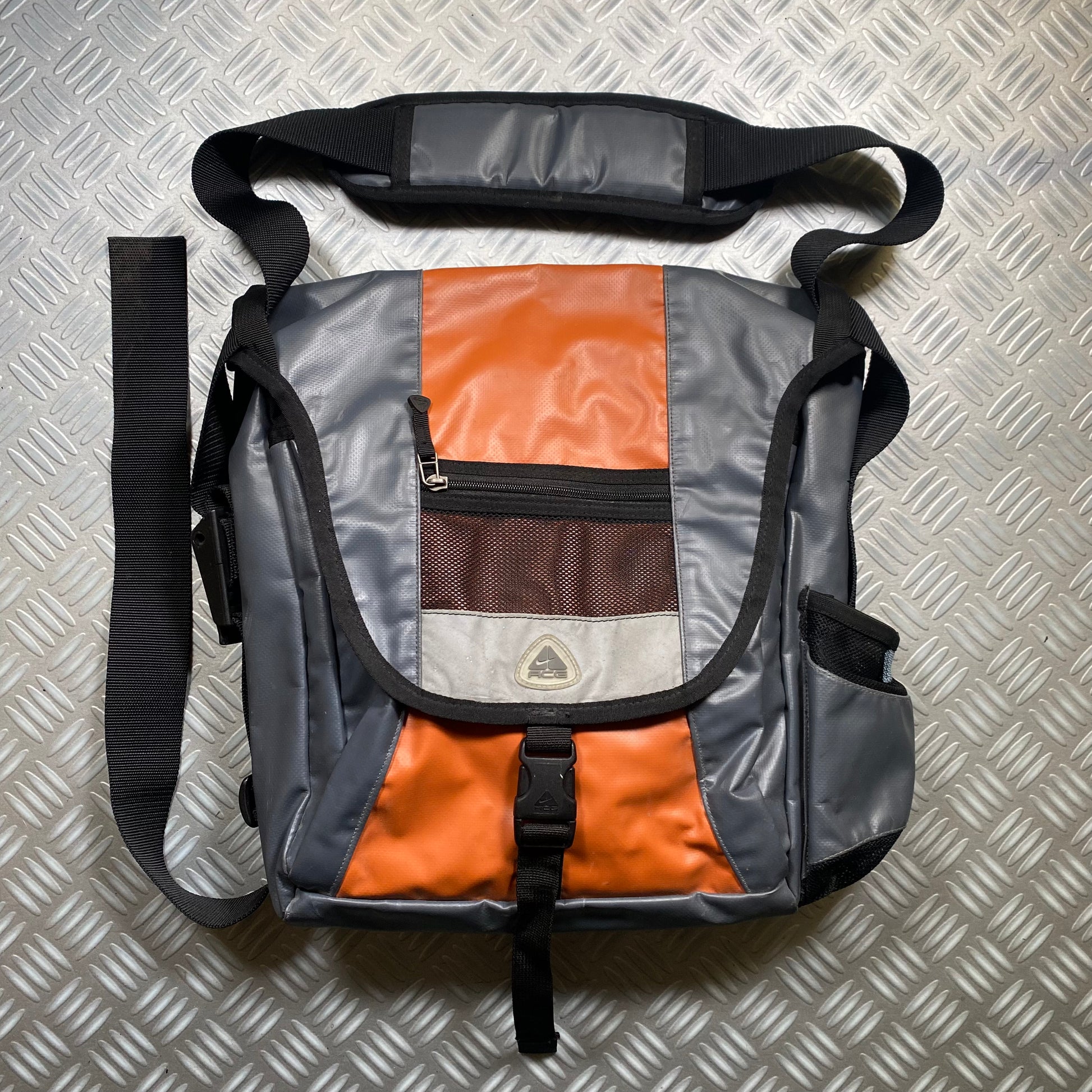 Nike ACG Orange/Grey Patent Side Bag – Holsales Nike ACG Orange/Grey Patent Side Bag – Holsales