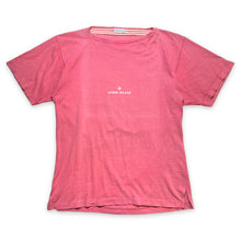 Load image into Gallery viewer, Late 80&#39;s Stone Island Spellout Bright Pink Tee - Extra Large / Extra Extra Large