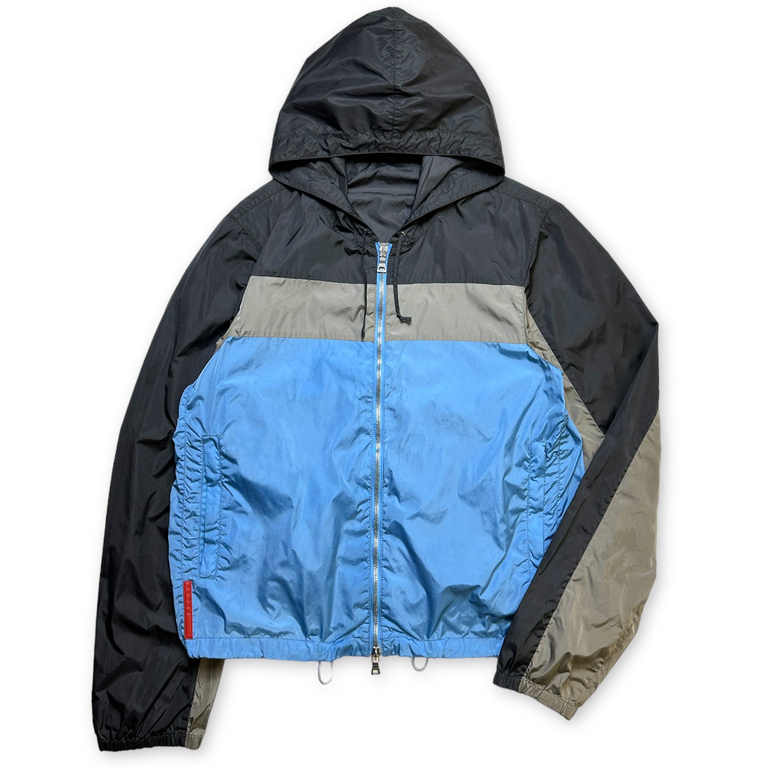 Early 2000's Prada Sport Tri-Colour Packable Nylon Jacket - Small / Medium