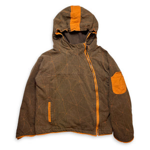 Early 2000's Asymmetrical Zip Fleece Lined Jacket - Small