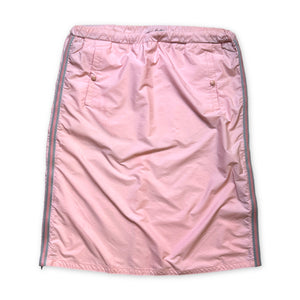 SS00' Prada Sport Baby Pink Nylon Skirt - Womens 8-10