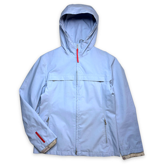 Veste Prada Sport Baby Blue Gore-Tex du début des années 2000 - Petite
