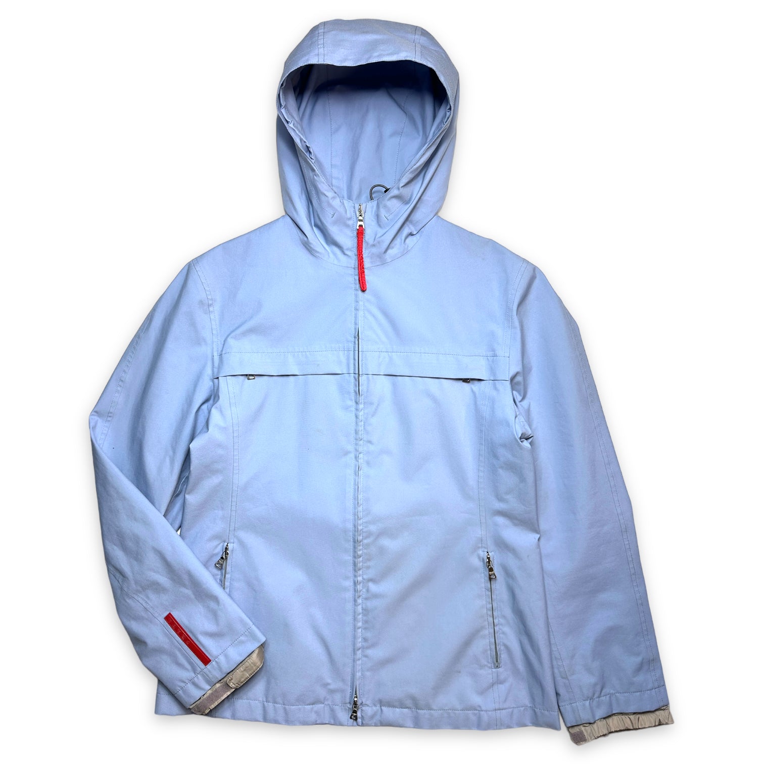 カラーグレー2000s' Prada sport Gore-Tex nylon jacket
