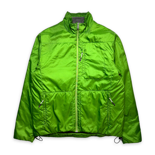 Veste rembourrée Salomon Bright Green du début des années 2000 - Moyenne / Grande