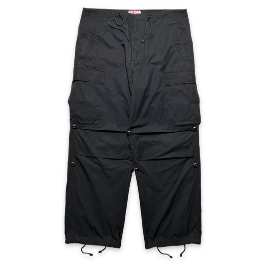 Pantalon cargo ample Maharishi noir - Grand