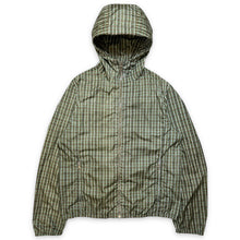 Carica l&#39;immagine nel visualizzatore di Gallery, Early 2000&#39;s Prada Nylon Plaid Hooded Jacket - Small / Medium