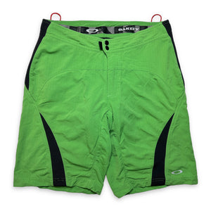 Oakley Lime Green Panelled Carpenter Pocket Shorts - 32" Waist