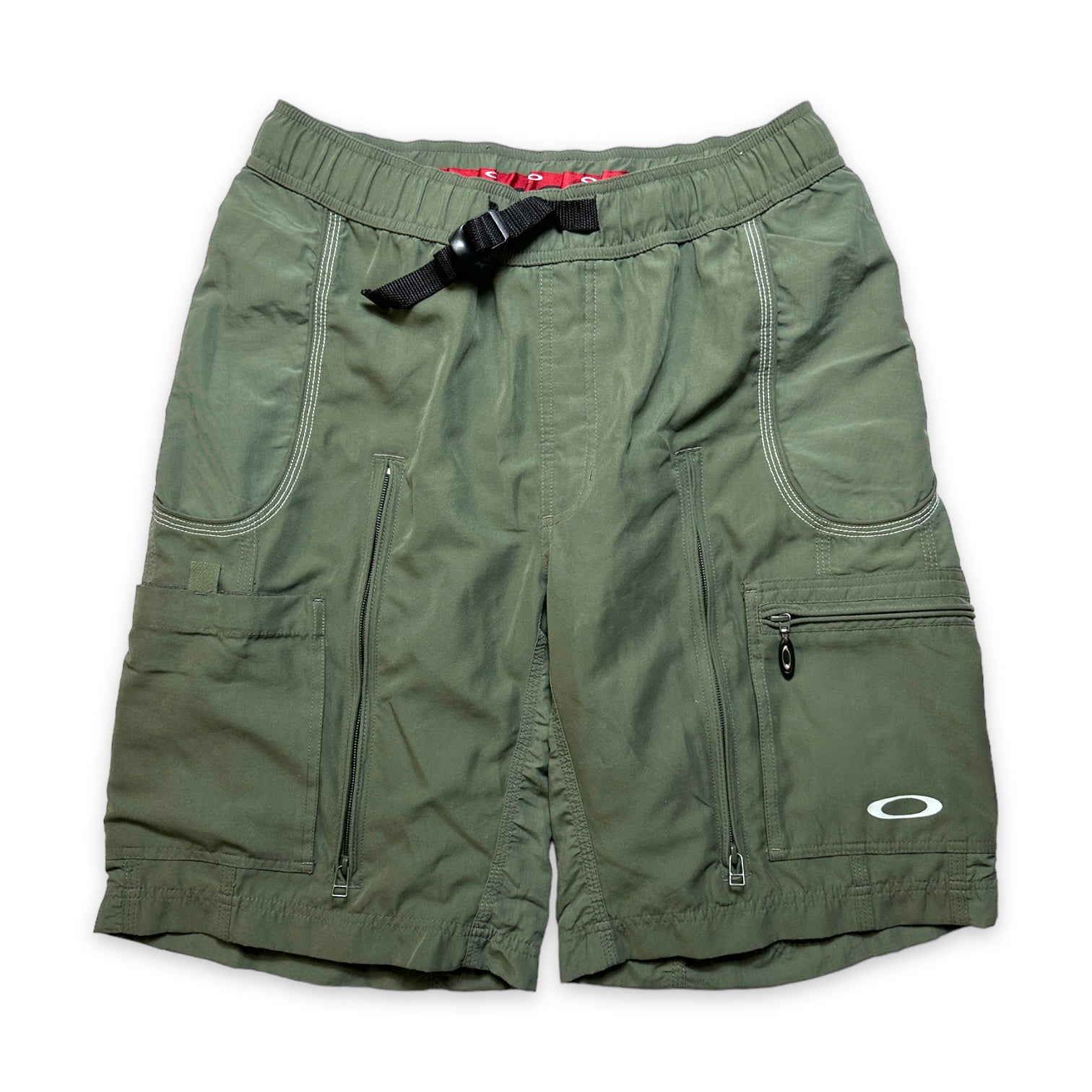 Oakley Software Khaki Green Ventilated Cargo Shorts - Large