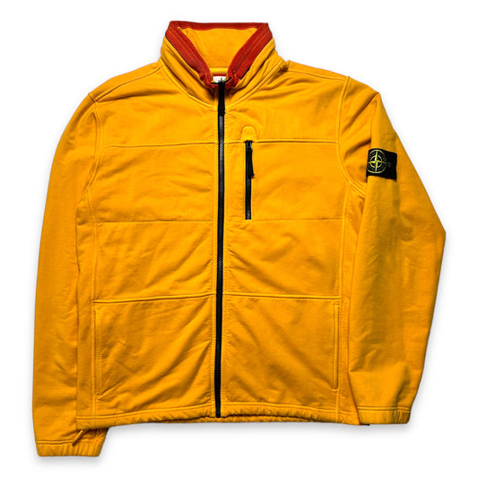 Veste zippée orange Stone Island avec capuche repliable - Moyen / Grand