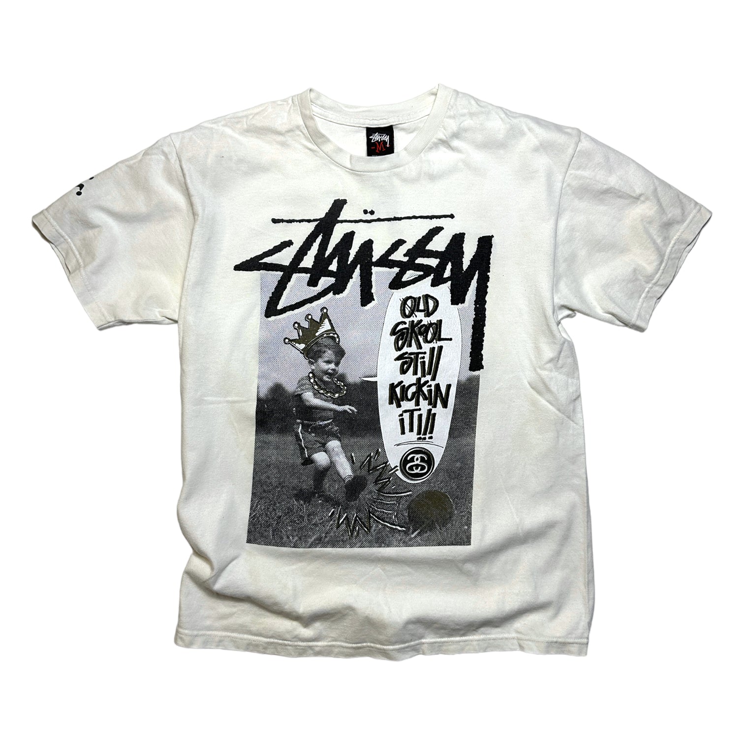 1990's Stüssy Old Skool Tee - Medium – Holsales