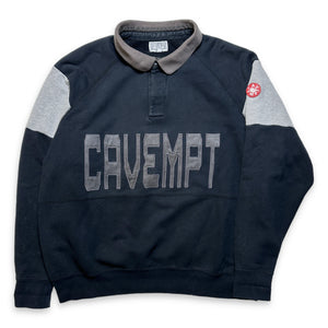 Cav Empt Spellout Rugby Polo Sweater - Medium / Large