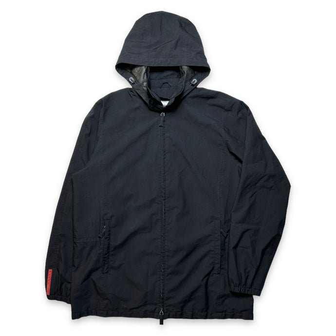Early 2000's Prada Sport Black Hooded Jacket - Extra Large