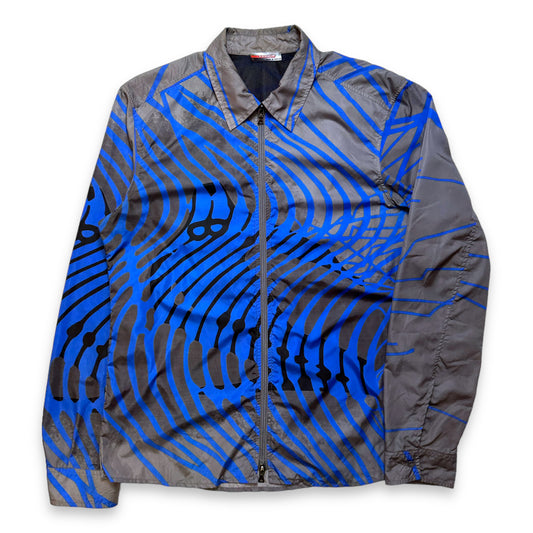 Veste légère zippée Prada Sport Nylon Chaos Graphic 2008 - Moyen / Grand