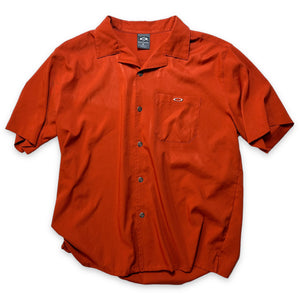Oakley Software Burnt Orange Silk Shirt - Extra Large