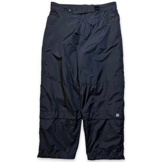 Pantalon de survêtement Nike surdimensionné Jet Black du début des années 2000 - Extra Large