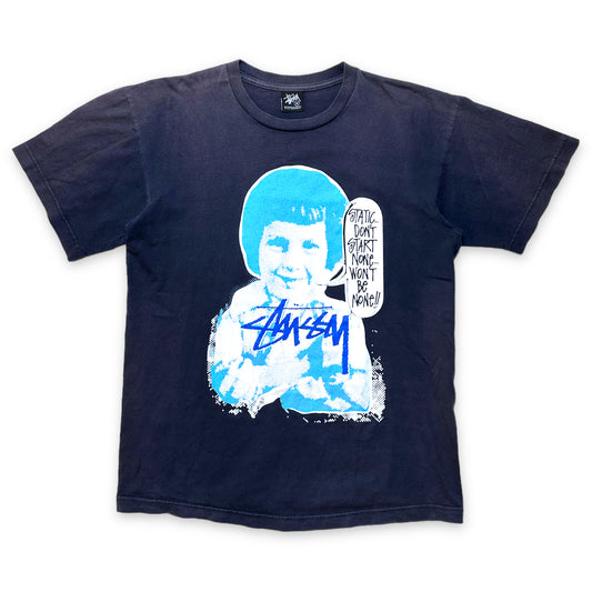 T-shirt statique Stüssy du début des années 2000 - Moyen