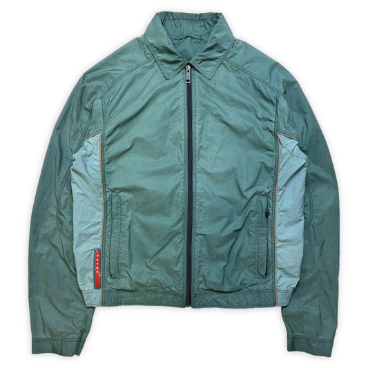 Veste zippée Prada Linea Rossa Turquoise - Petit / Moyen 