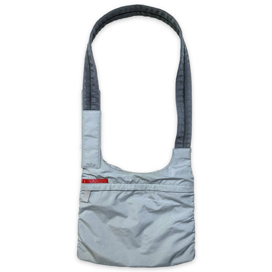 Sac bandoulière Prada Sport gris clair