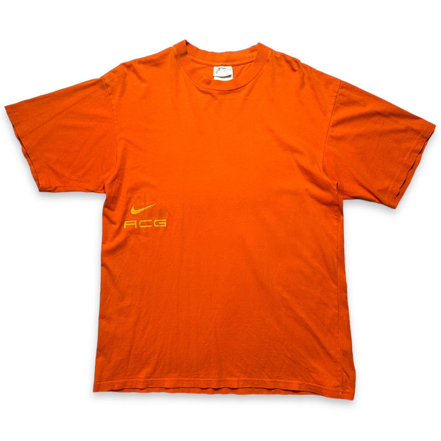 Tee-shirt Nike ACG Orange Graphic de la fin des années 1990 - Moyen