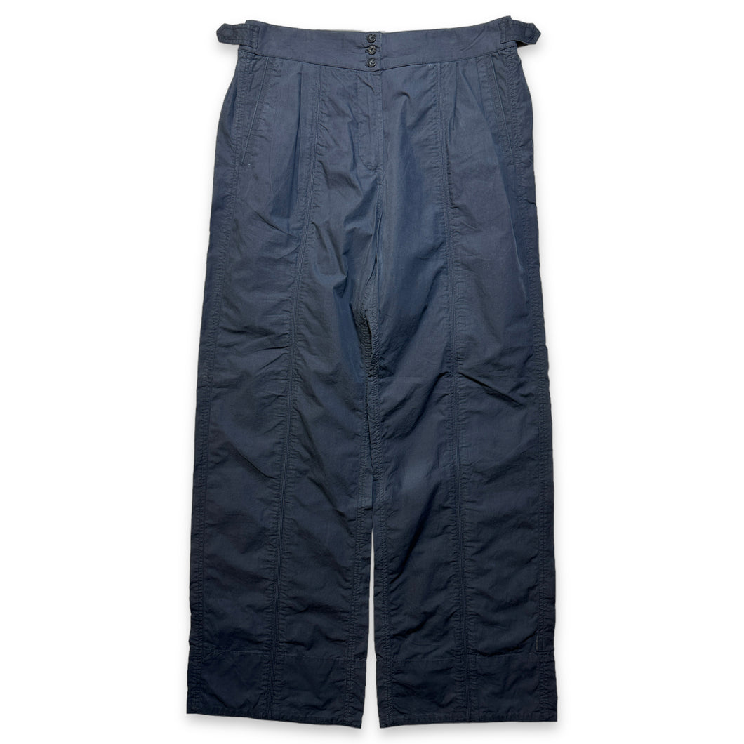 Pantalon Maharishi bleu marine à jambe droite et couture centrale - Taille 32/34