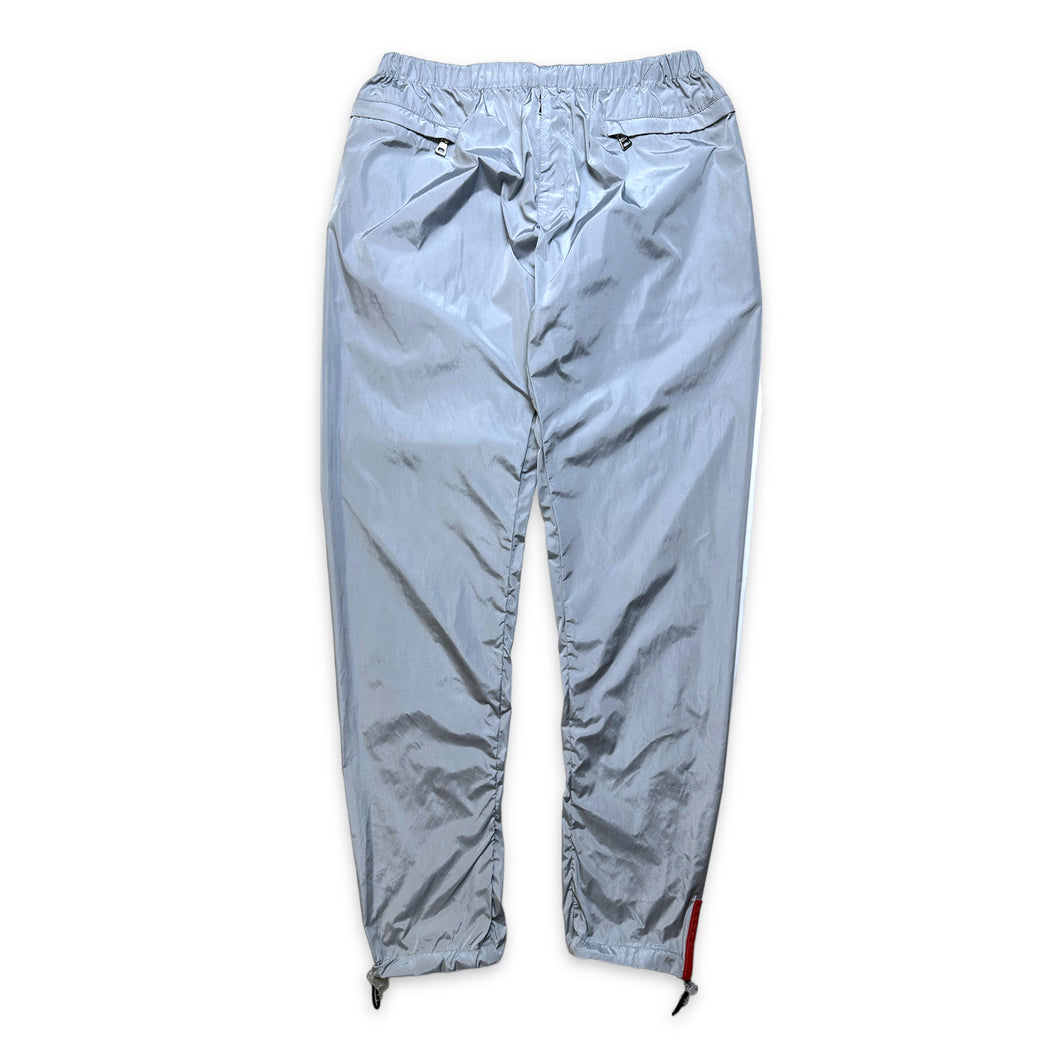 Pantalon en nylon bleu bébé Prada Sport SS00 - Taille 28
