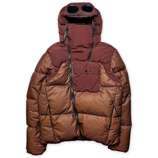 Veste de masque en duvet bi-mesh bordeaux CP Company - Moyen / Grand