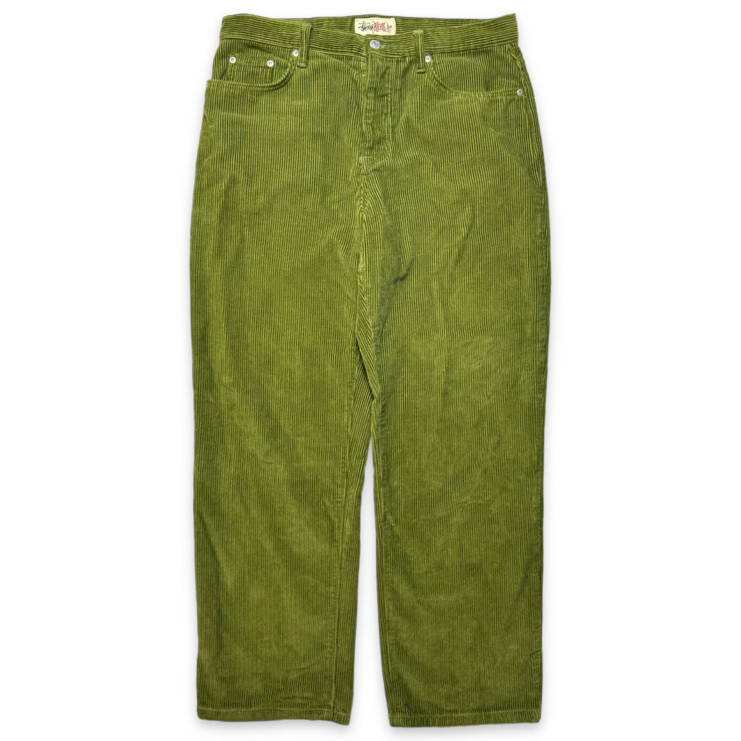 Stüssy Big Ol Sage Green Corduroy Trousers - 30
