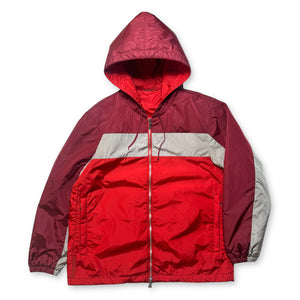 Prada Sport Red/Silver/Burgundy Padded Jacket - Small