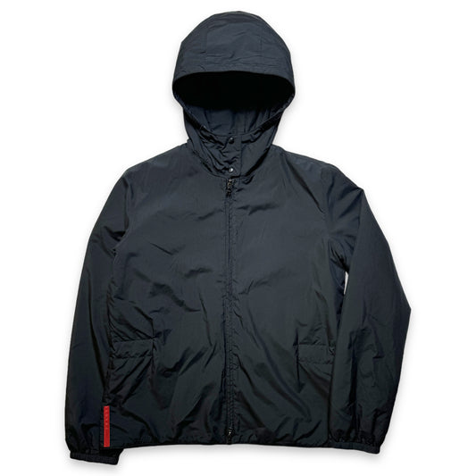 Veste rembourrée Prada Sport du début des années 2000 avec capuche amovible - Petite