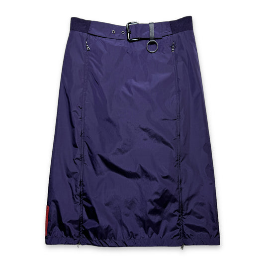 Jupe en nylon violet minuit Prada Sport - WMNS 6-8