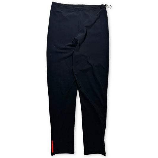 Début des années 2000 Prada Sport Jet Black Scuba Joggers - Taille 32 »