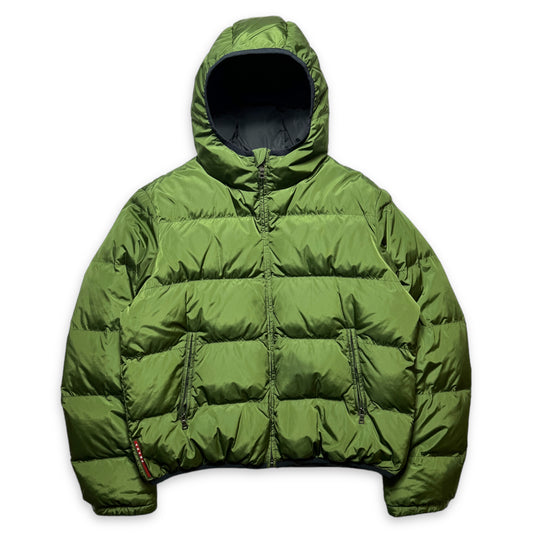 Prada Linea Rossa Doudoune en nylon vert vif - Extra Large