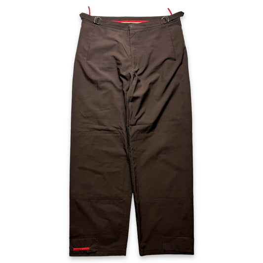 SS99' Prada Sport Gore-Tex Chocolate Brown Baggy Strap Pant