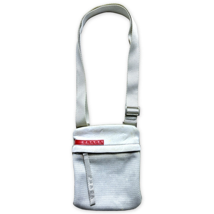 Prada Sport Off White Mini Stash Cross Body Bag