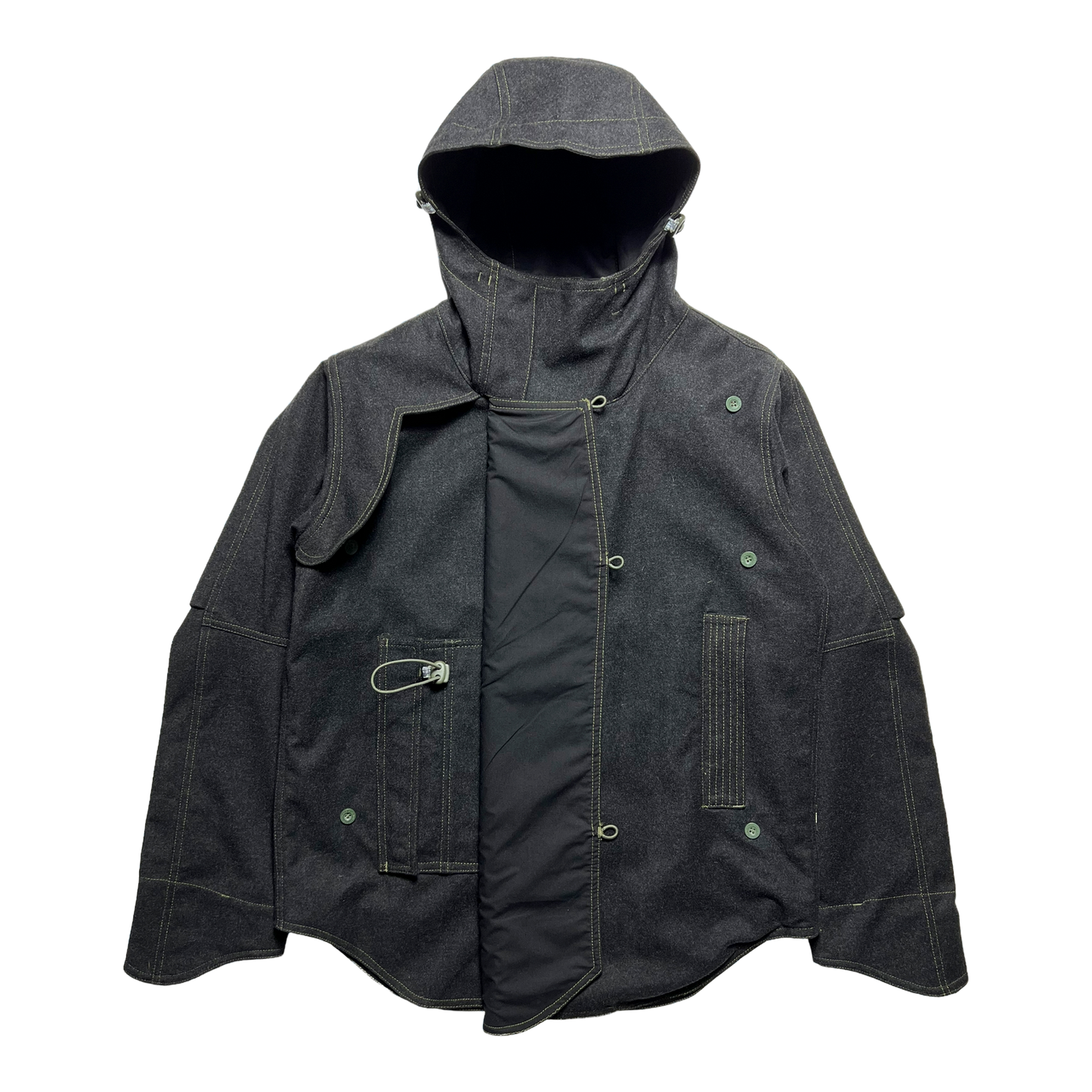 Late 90's Maharishi Panelled Loro Piana Wool Storm System Jacket - Extra Large
