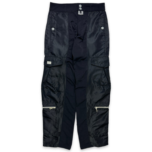 Pantalon cargo à panneaux fendus Marithe + François Girbaud - Taille 34-36" 