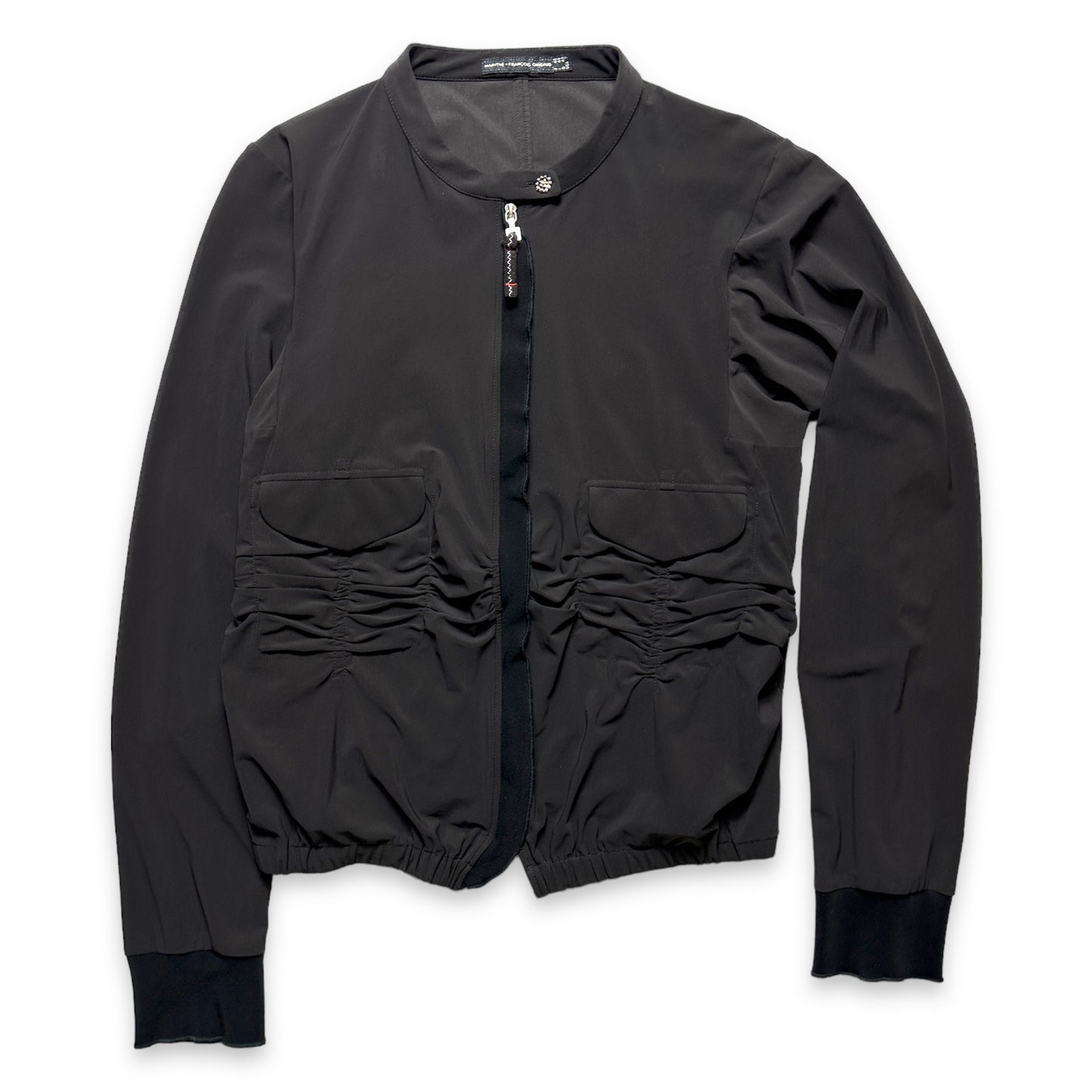 Marithe + Francois Girbaud Dark Brown Elasticated Jacket - Womens 6-8