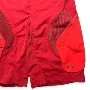 Oakley Bright Red Ventilated Shorts - Medium
