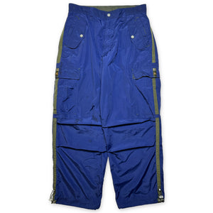 Nesi AG Pantalon cargo baggy bleu royal Ripstop - Taille 34" 