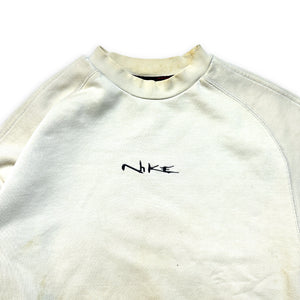 Vintage Nike Off-White Spellout Crewneck - Medium