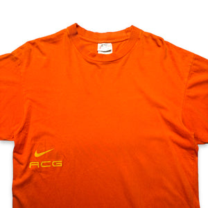 Tee-shirt Nike ACG Orange Graphic de la fin des années 1990 - Moyen