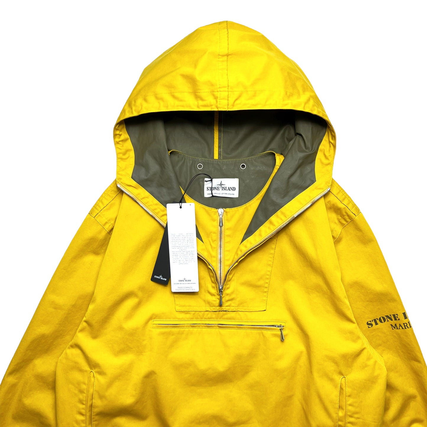 Stone Island Marina 40th Anniversary Sunflower Yellow Smock - Medium