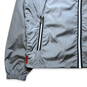 Prada Sport Silver Nylon Multi Pocket Jacket - Medium / Large