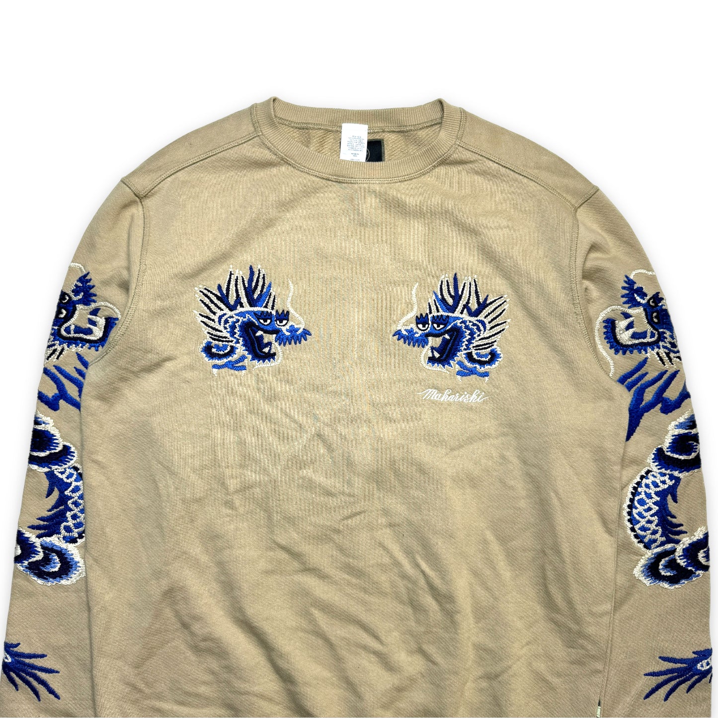 Col rond Maharishi Sky Dragon Beige - Moyen
