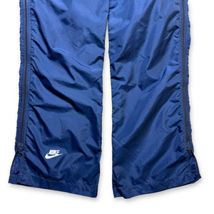 Early 90's Nike Royal Blue Nylon Trackpant - 31" Waist