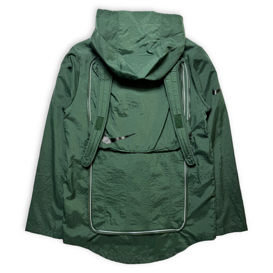 Sac pour veste 2 en 1 en nylon vert kaki Nike - Très petit