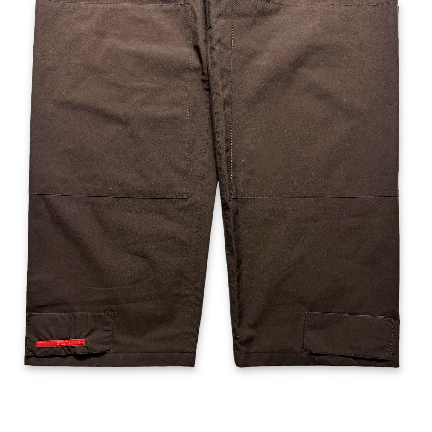 SS99' Prada Sport Gore-Tex Chocolate Brown Baggy Strap Pant