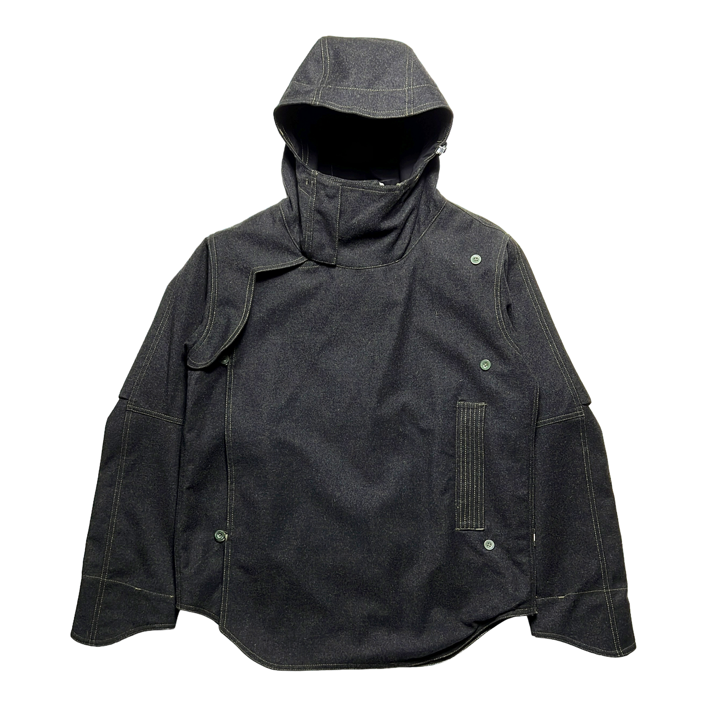 Late 90's Maharishi Panelled Loro Piana Wool Storm System Jacket - Extra Large